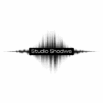 Black Modern Halftone Music Recording Studio Logo (1)